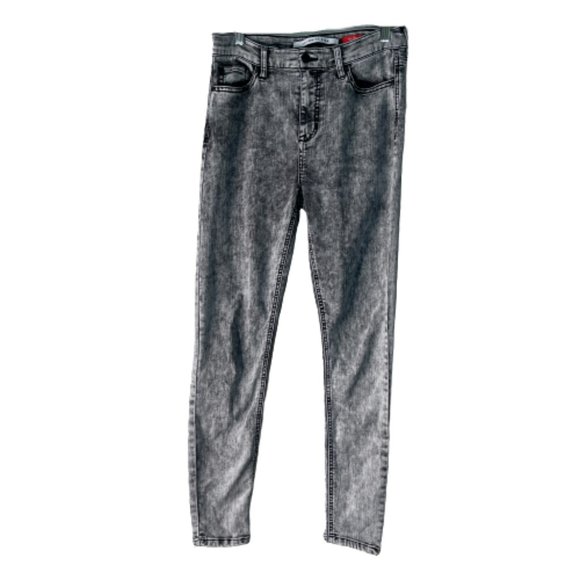Celebrity Pink Denim - Celebrity Pink Acid Wash Skinny Jeans Black Gray Size 28